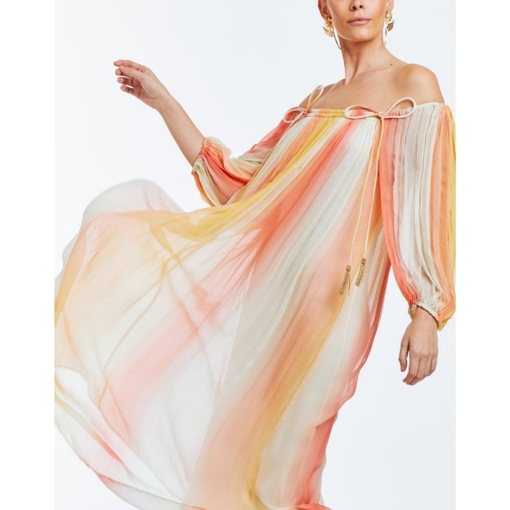 Mestiza New York Heidi Ombre Midi‎ Dress Size M New with Tag Colorful Maternity